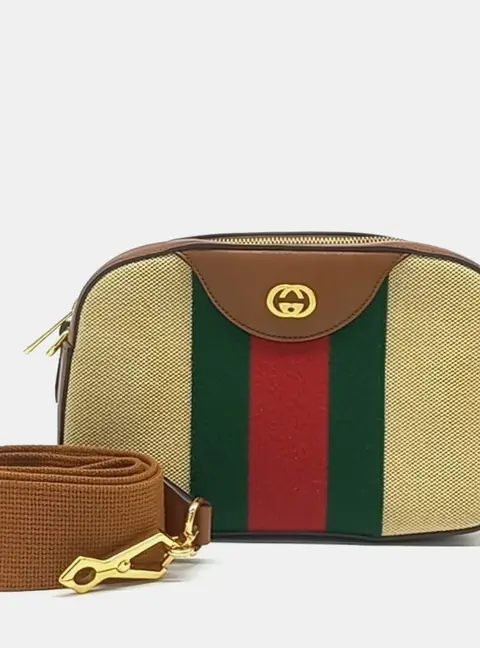 Gucci Supreme Vintage Web Crossbody Bag (575073)