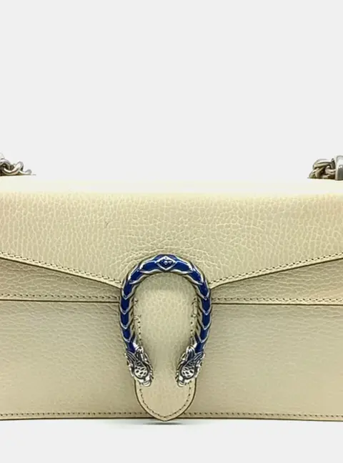 Gucci Dionysus Cream Leather Chain Shoulder Bag (499623)