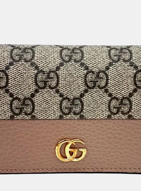Gucci Multicolor Fabric Marmont Card Holder