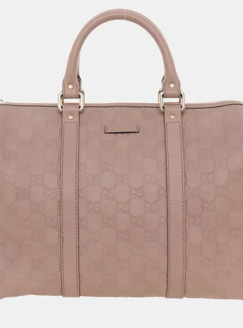 Gucci Guccissima Joy Medium Boston Beige Guccissima Leather Boston Bag