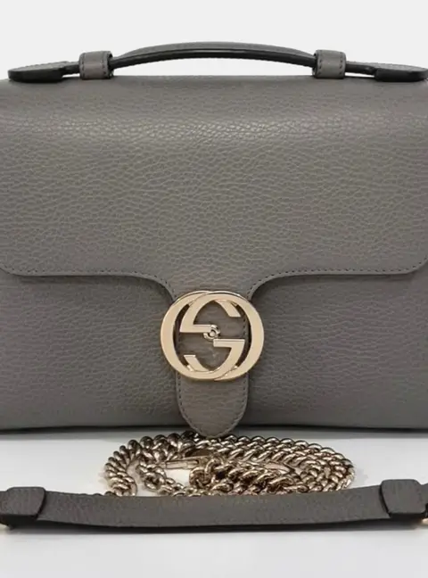 Gucci Multicolor Leather Interlocking Top Handle Tote and Shoulder Bag