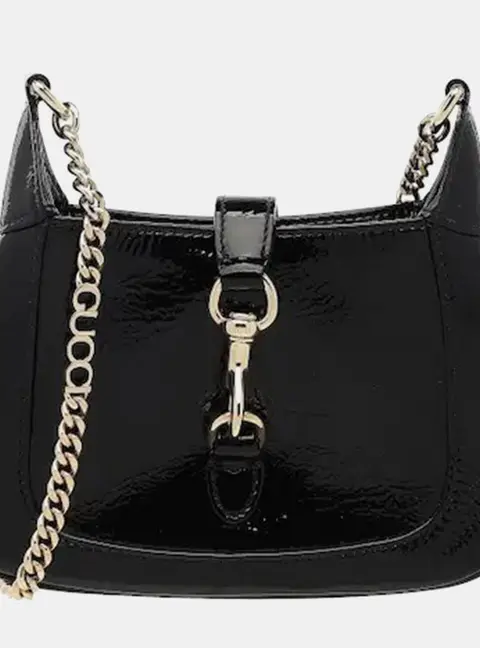 Gucci Jackie Notte Mini Black Patent Leather Shoulder Bag