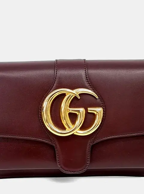 Gucci Burgundy Leather Ally Shoulder Bag Small (550129)