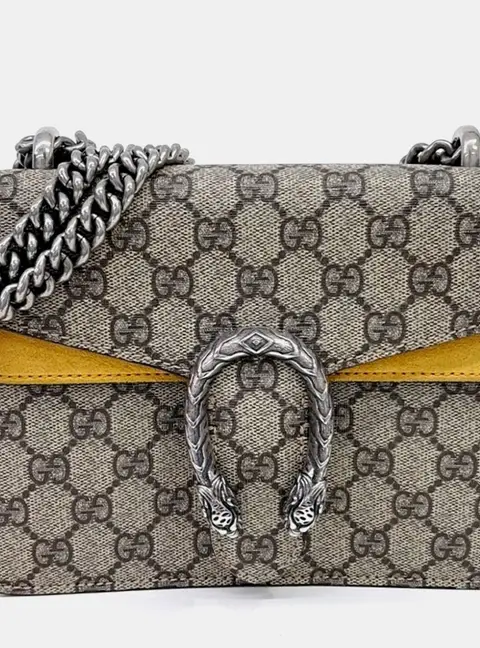 Gucci Beige PVC Dionysus Shoulder and Crossbody Bag (421970)