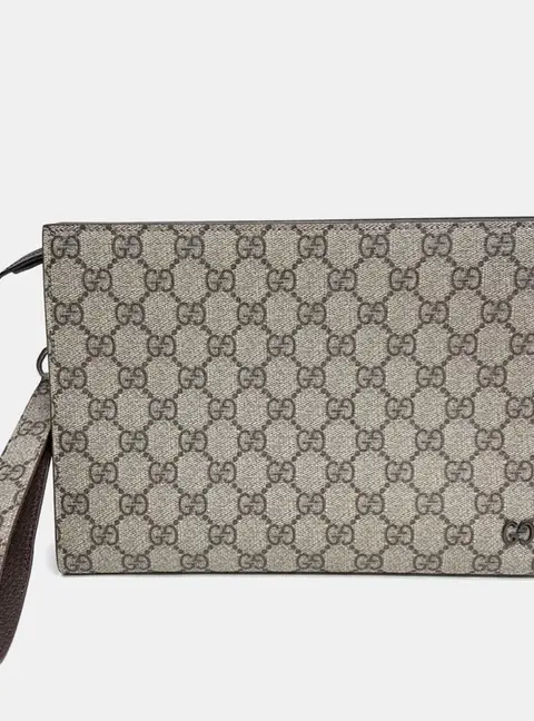 Gucci Beige PVC GG Detail Clutch (768255)