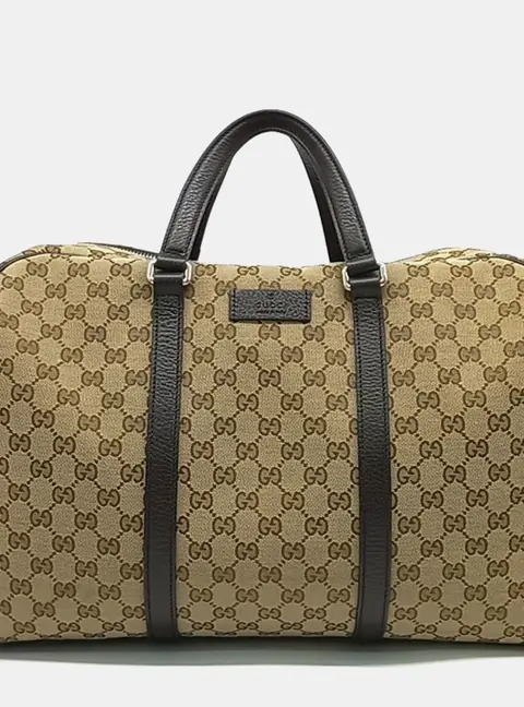 Gucci Multicolor Fabric Jacquard Boston Bag
