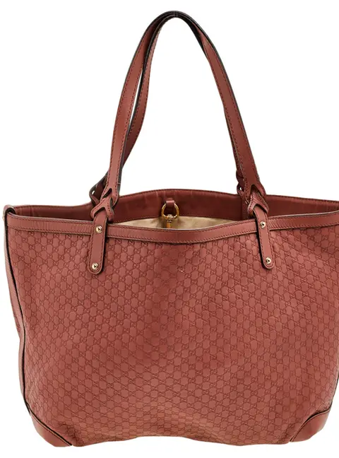 Gucci Rust Microguccissima Leather Bree Tote