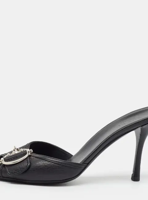 Gucci Horsebit Size 37.5 Brown Leather Mules