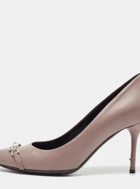 Gucci Purple Leather Molaita Pumps Size 37