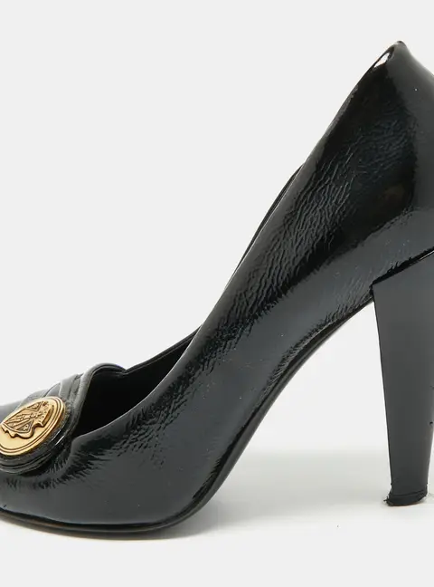 Gucci Black Patent Leather Hysteria Pumps Size 38