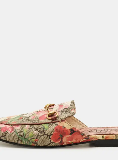 Gucci Princetown Size 36 Multicolor  GG Supreme Canvas Mules