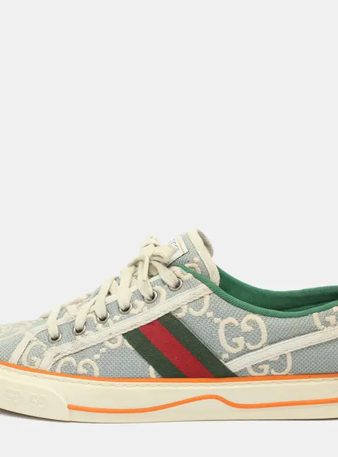 Gucci Tennis 1977 Size 40 Multicolor Fabric Low Top Sneakers