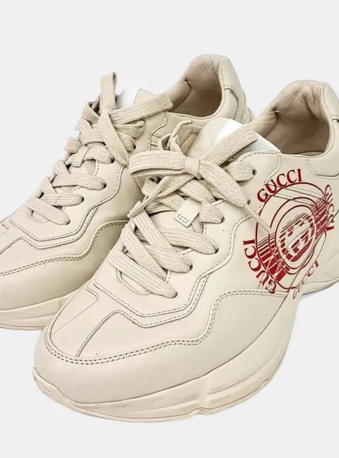 Gucci Ivory Rhyton Sneakers