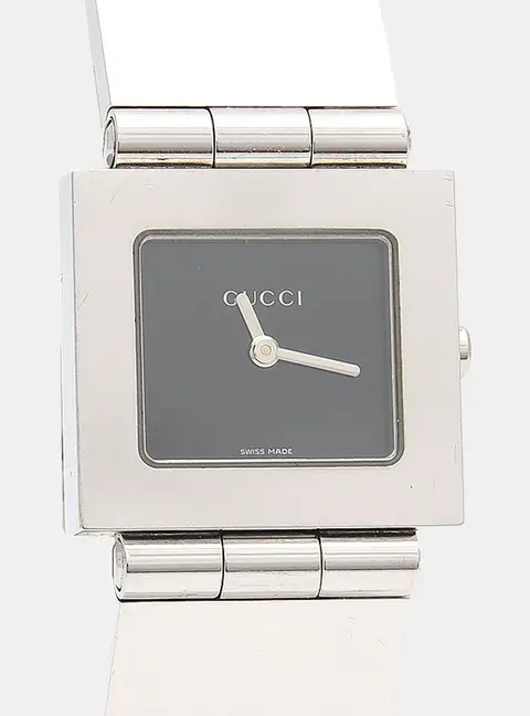 Gucci 600J Black Stainless Steel Quartz Women Wristwatch 25mm