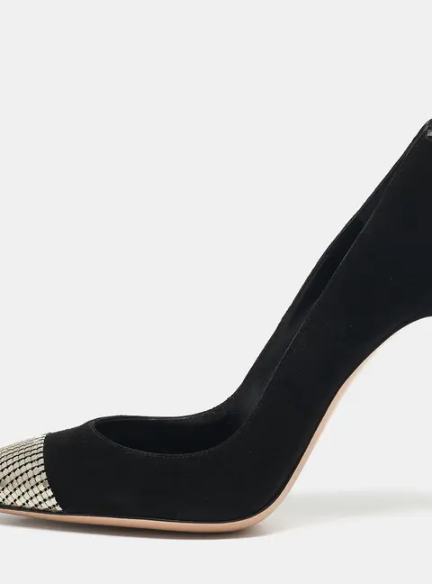 Gianvito Rossi Black Suede Camnero Nero Pumps Size 37
