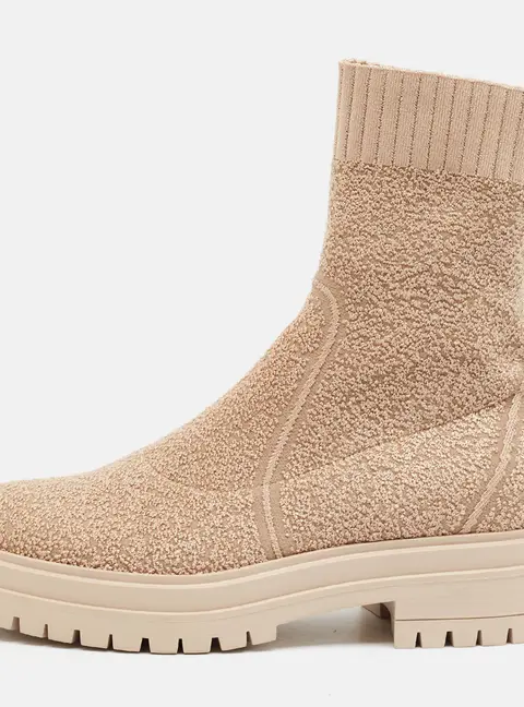 Gianvito Rossi Martis Size 36 Beige Fabric Combat Boots