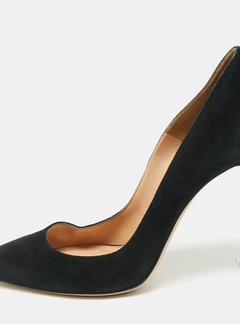 Gianvito Rossi Black Suede Gianvito 105 Pumps Size 37