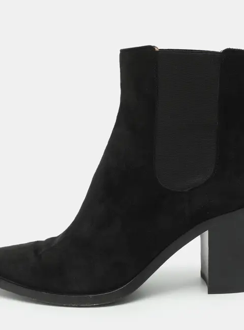 Gianvito Rossi Size 39 Black Suede Ankle Length Boots
