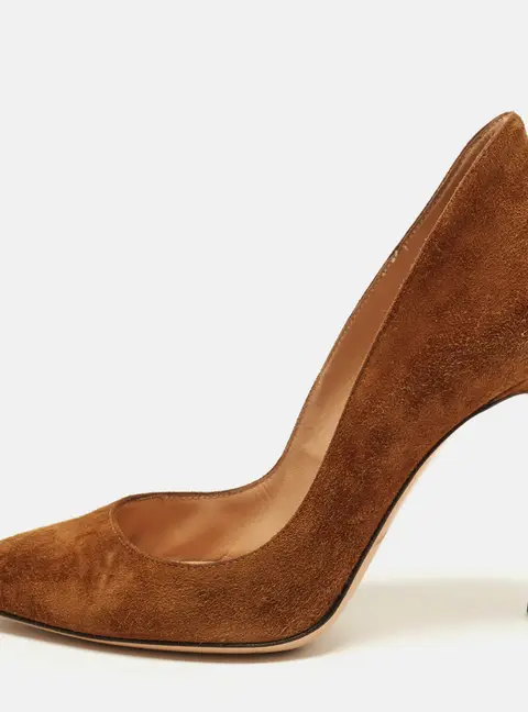 Gianvito Rossi Gianvito 85 Size 35.5 Brown Suede Pumps