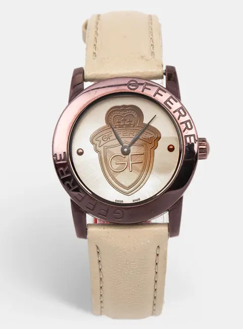 Gianfranco Ferre 9085L Champagne Dial PVD Coated Stainless Steel Women's Wristwatch 32 mm