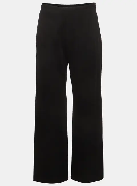 Gianfranco Ferre Studio Black Wool Blend Straight Fit Pants M