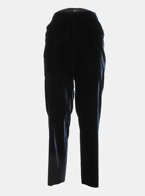 Giorgio Armani Navy Blue Velvet Tailored Trousers M/Waist 32"