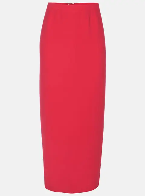 Giorgio Armani Pink Crepe Maxi Skirt XL
