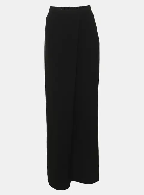 Giorgio Armani Black Crepe Maxi Skirt S