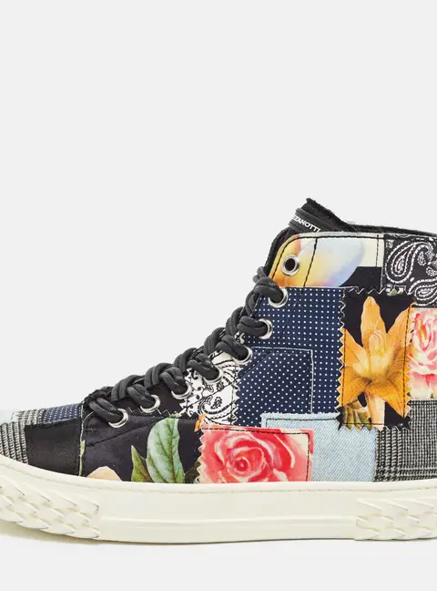 Giuseppe Zanotti Blabber Craft Size 39 Multicolor Fabric High Top Sneakers