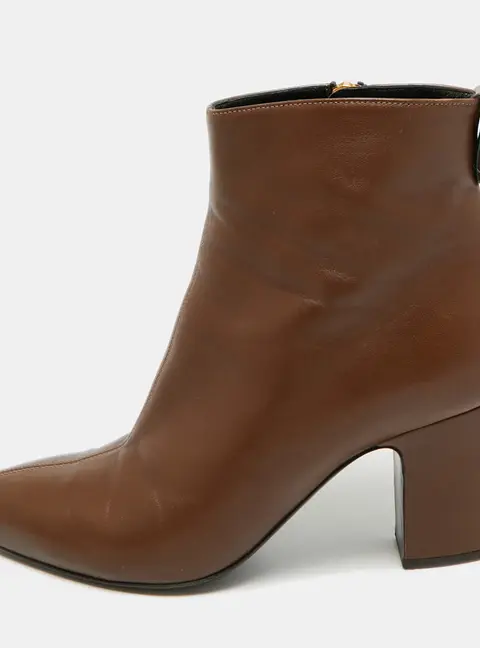 Giuseppe Zanotti Size 38 Brown Leather Ankle Length Boots
