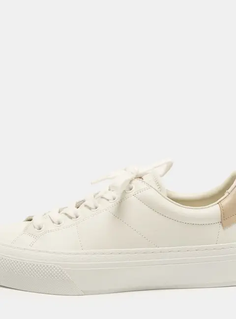 Givenchy City Sport Size 38 White Leather Low Top Sneakers