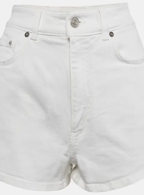 Givenchy White Denim Distress Pocket Detail Shorts L