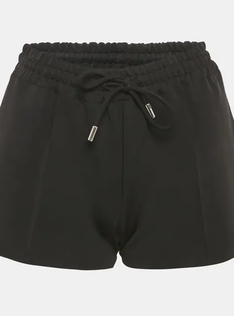 Givenchy Black Jersey Drawstring Shorts XS