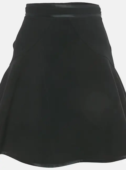 Givenchy Black Knit Flared Mini Skirt S