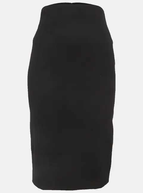 Givenchy Black Gabardine Pencil Skirt M