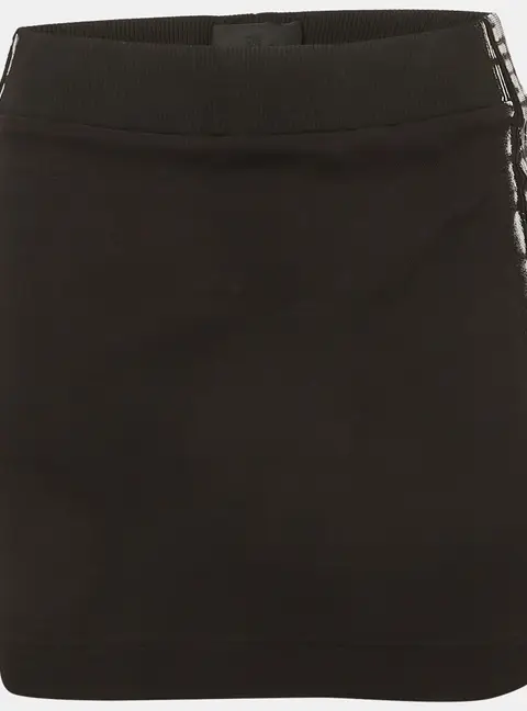 Givenchy Black Logo Striped Knit Mini Skirt XS