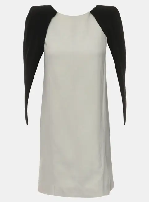 Givenchy Cape Crepe Mini Dress With Padded Shoulder FR 36
