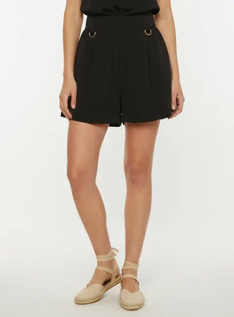 Givenchy Black Wool Regular Shorts S