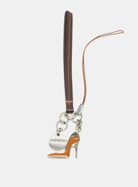 Givenchy Brown Leather Cell Phone Charm