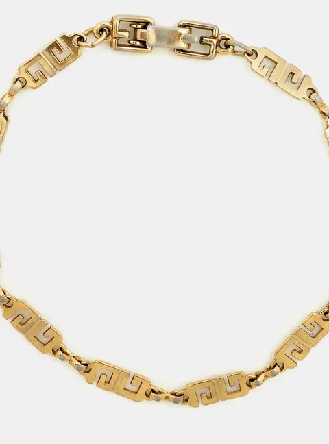 Givenchy G Gold Tone Chain Bracelet