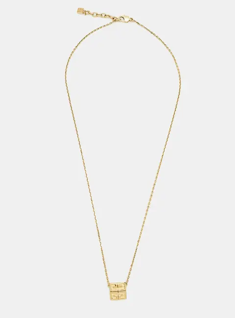 Givenchy Logo Gold Tone Necklace