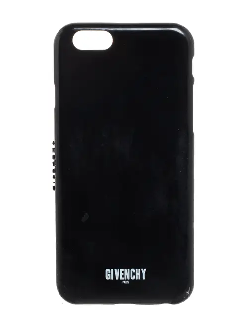 Givenchy Black Plastic Logo Print iPhone 6 Case