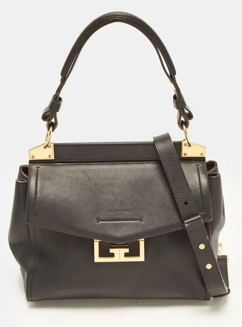 Givenchy Mystic Black Leather Top Handle Bag
