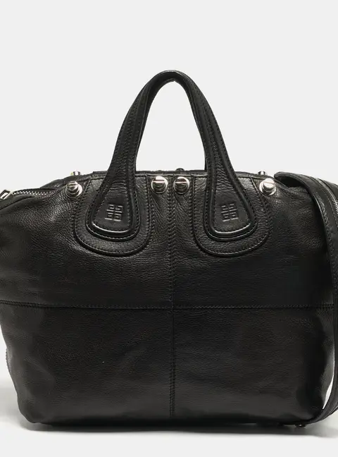 Givenchy Nightingale Embellished Medium Black Leather Bag
