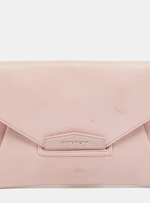 Givenchy Antigona Envelope Pink Leather Clutch