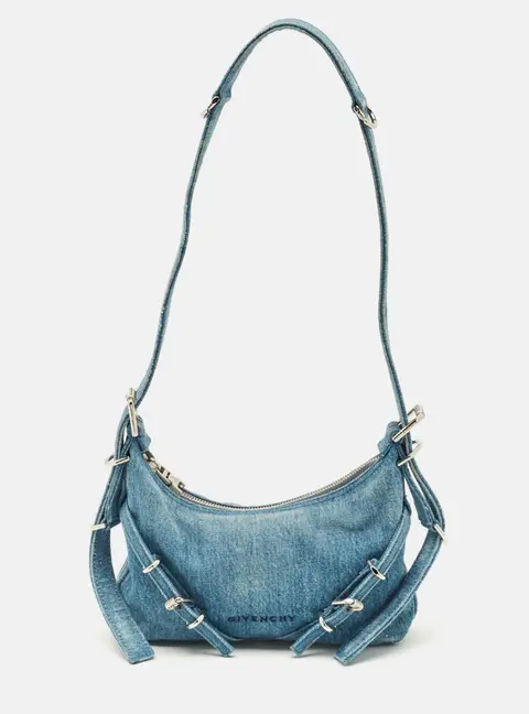 Givenchy Moyou Mini Light Blue Denim Hobo