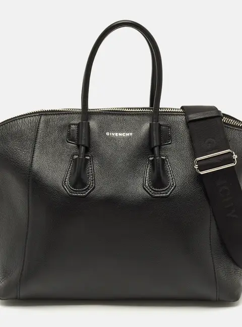 Givenchy Antigona Sport Small Black Leather Satchel