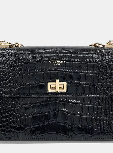 Givenchy Black Leather Catena tote and crossbody bag