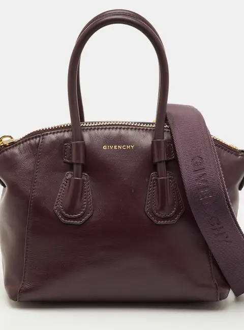 Givenchy Antigona Mini Dark Burgundy Leather Satchel
