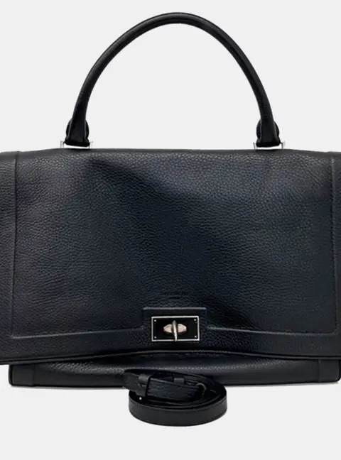 Givenchy Black Leather Shark Bag Medium